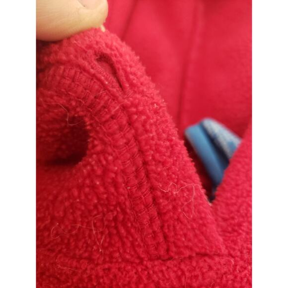 Disney Red Mickey Mouse Sweatshirt Mens Large Fleece Hoodie Kangaroo Pocket - Picture 5 of 16